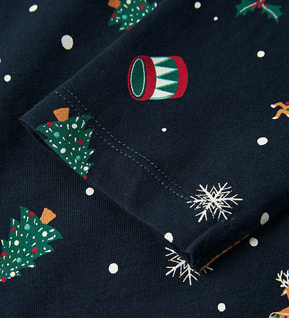 Name It Nattøj - 2-delt - NknVismas - Navy Blazer/Xmas AOP Navy