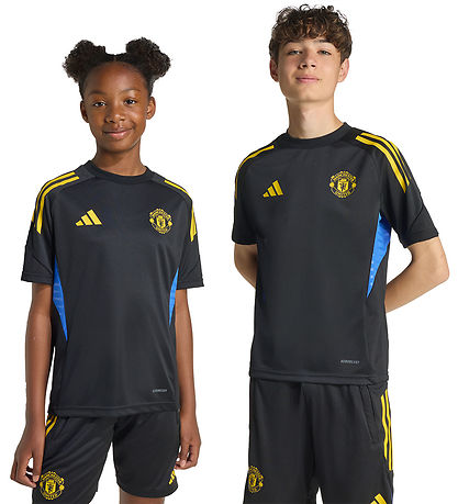 adidas Performance Fodboldtrøje - Mufc EU - BLACK/HIRBLU/TRIYEL