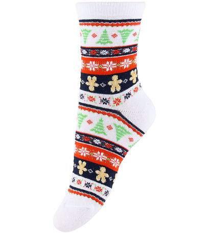 Kids Only Strømper - 2-pak - KogChristmas - Cloud Dancer/Snowman