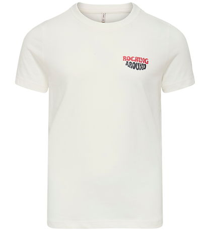 Kids Only T-shirt - KogRosie - Cloud Dancer/Rocking
