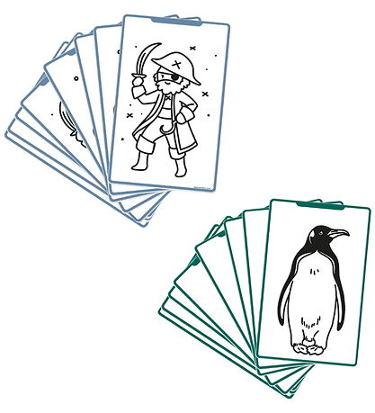 Kidywolf Refill Tegnemotiver - 60 motiver - Animals of The World