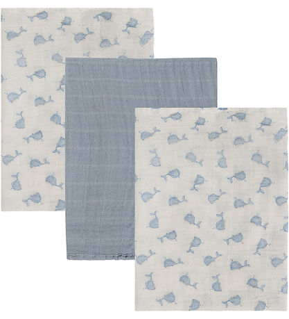 Pippi Stofbleer - Noos - 3-pak - 65x65 cm - Ashley Blue
