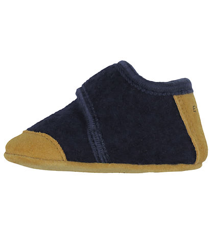 En Fant Hjemmesko - Uld - Navy