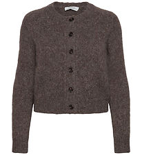 Rosemunde Cardigan - Uld - Brown Grey Mel