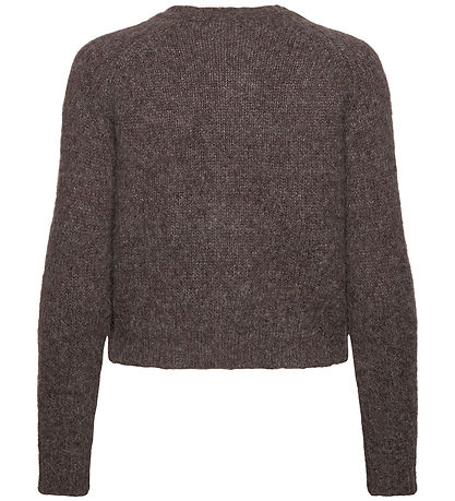 Rosemunde Cardigan - Uld - Brown Grey Mel