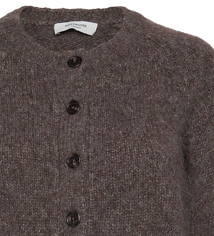 Rosemunde Cardigan - Uld - Brown Grey Mel