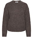 Rosemunde Bluse - Uld - Brown Grey Mel