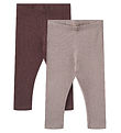 Wheat Leggings - 2-pak - Rib - Maddy - Purple Fudge