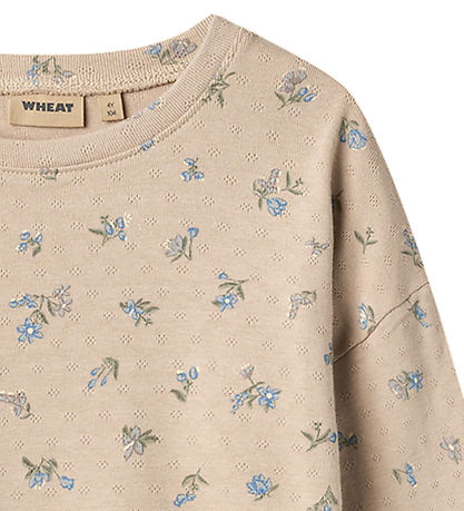 Wheat Bluse - Thilda - Warm Sand Flowers
