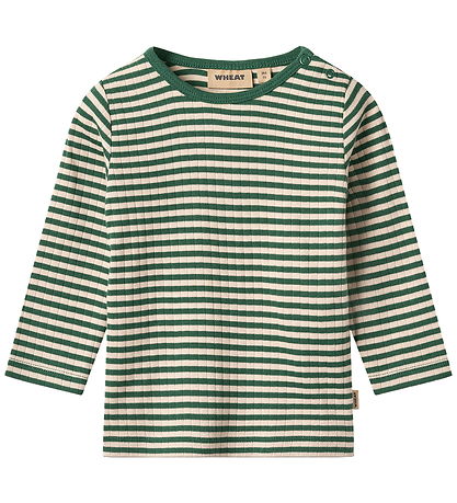 Wheat Bluse - Stig - Green Stripe