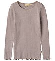 Wheat Bluse - Rib - Reese - Dusty Purple
