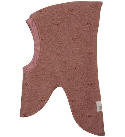 Huttelihut Elefanthue - Uld - 2-lags - Burlwood m. Hjerter