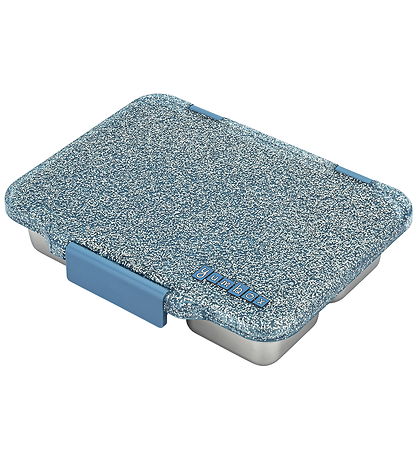 Yumbox Madkasse m. 4 Rum - Bento Steel - Paris Blue Glitter