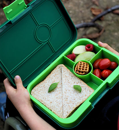 Yumbox Madkasse m. 4 Rum - Bento Tapas - Lime Green