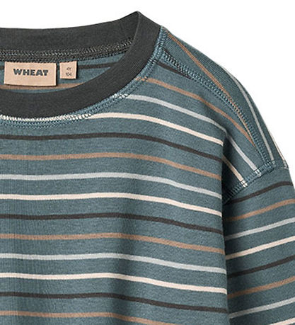 Wheat Bluse - Hans - Blue Multi Stripe
