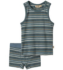Wheat Undertøj - Undertrøje/Boxershorts - Lui - Blue Multi Strip