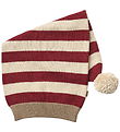 Wheat Nissehue - Strik - Red Stripe