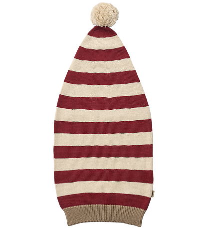 Wheat Nissehue - Strik - Red Stripe