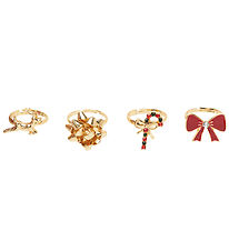 Name It Ringe - 4-pak - NkfAcc-Omary - Gold Colour/625