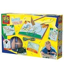 SES Creative Dekorationssæt - Snorekunst m. Hammer - Dino