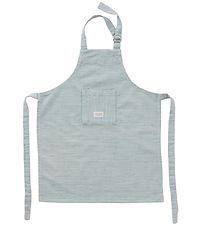 OYOY Forklæde - Mini - Gobi - Hvid/Dusty Blue