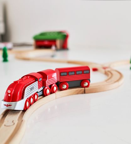 BRIO World Strømlinet Tog - 3 dele - Rød 33557