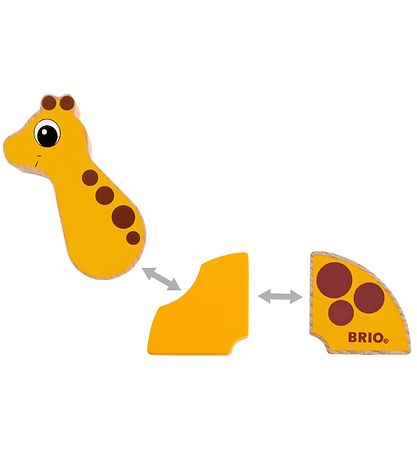 BRIO Magnetisk Legetøj - 6 dele - Giraf og Elefant 30284