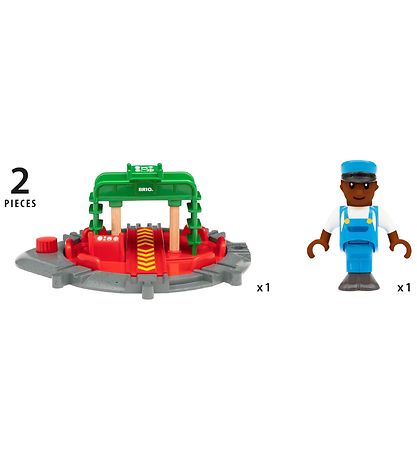 BRIO World Rundkørsel m. Figur - 2 dele 33476