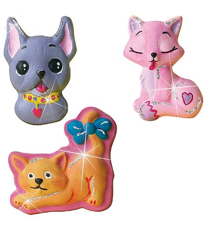 SES Creative - Støb Og Mal - Katte Og Hunde