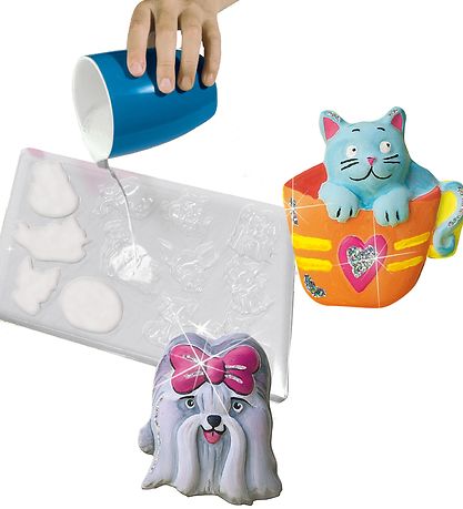 SES Creative - Støb Og Mal - Katte Og Hunde