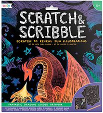 Ooly Scratch and Scribble Sæt - Fantastic Dragons