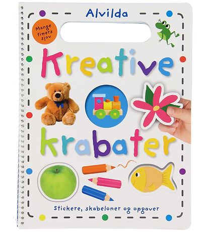 Alvilda Aktivitetsbog m. Klistermærker - Kreative Krabater - DA