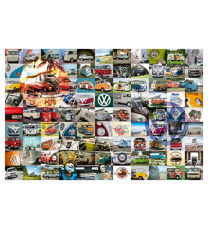 Ravensburger Puslespil -  3000 Brikker - VW Bulli Moments