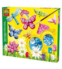 SES Creative Støb og Mal - Sommerfugle m. Glitter