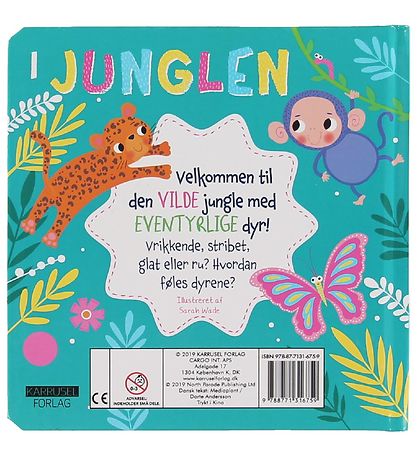 Karrusel Forlag Babybog - Mærk Og Føl - I Junglen - Dansk