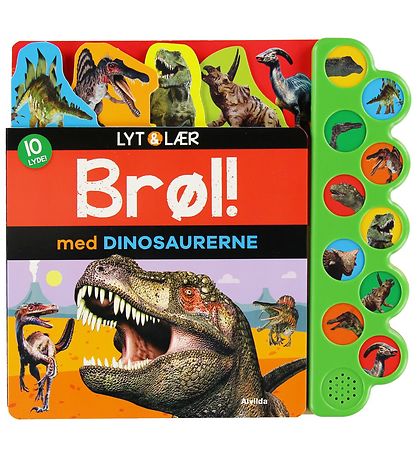 Alvilda Bog m. Lyd - Lyt og Lær - Brøl Med Dinosaurerne - Dansk