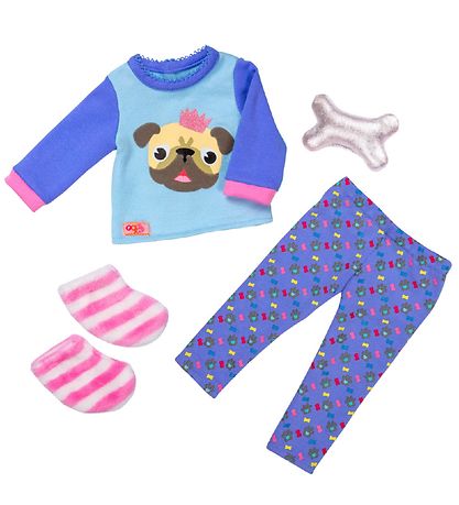 Our Generation Dukketøj - Pyjamas m. Bulldog