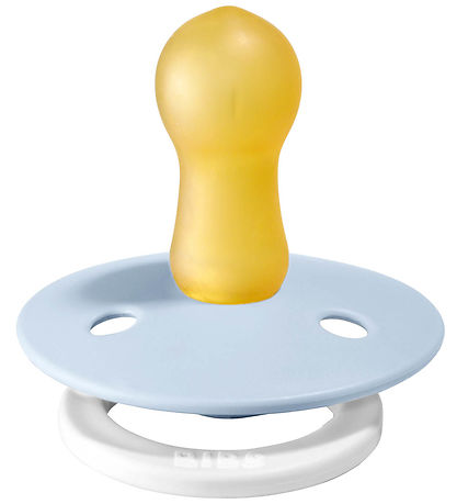 BIBS Colour Natsutter - Str. 2 - 2-pak - Rund - Iron/Baby Blue