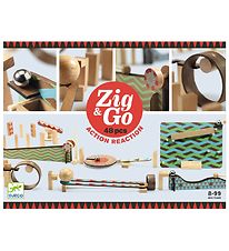 Djeco Kuglebane - 48 dele - Zig & Go - Træ