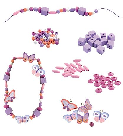 Djeco Træperler - 450 stk. - Sommerfugle