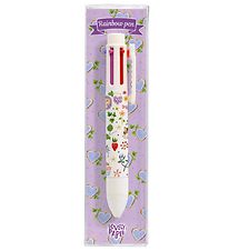 Djeco Kuglepen - Rainbow Pen - 6 Farver - Aiko Fukawa