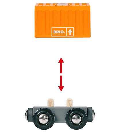 BRIO World Godstog m. 3 Vogne - Multifarvet 33982