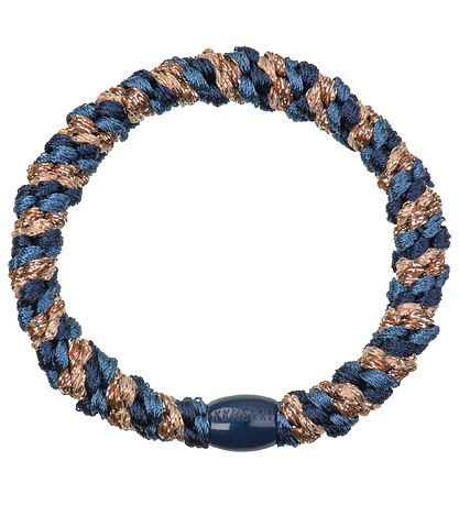Kknekki Hårelastik - Navy/Guld Glimmer