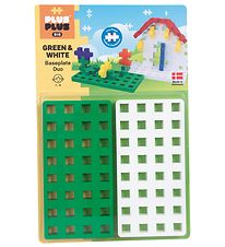 Plus-Plus Big - Baseplate Duo - Grøn/Hvid