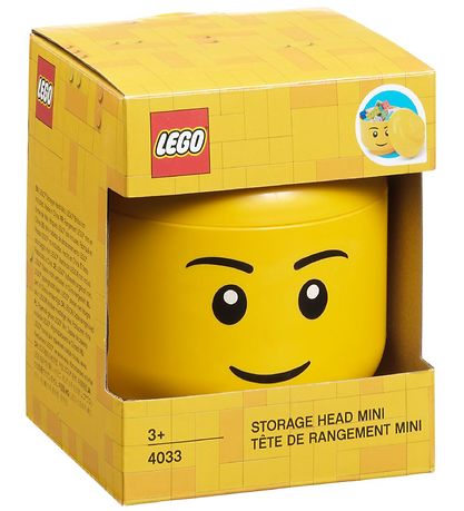 LEGO® Storage Opbevaringsboks - Mini - Hoved - 10 cm - Dreng