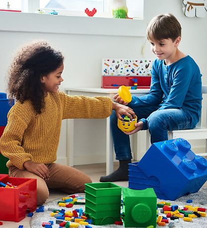 LEGO® Storage Opbevaringsboks - Mini - Hoved - 10 cm - Dreng