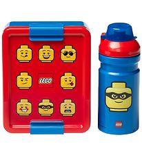 LEGO® Storage Madkasse/Drikkedunk - Iconic - Blå/Rød