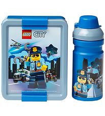 LEGO® Storage Madkasse/Drikkedunk - City - Blå