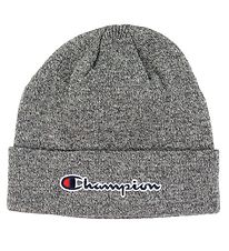 Champion Hue - Strik - Teen - Gråmeleret m. Logo