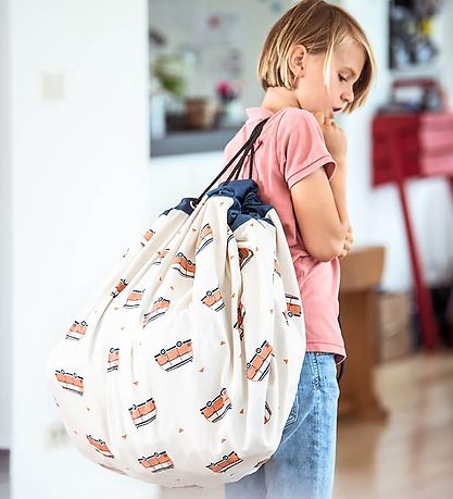 Play&Go Legetøjstæppe - Ø: 140 cm - L.A. Roadmap